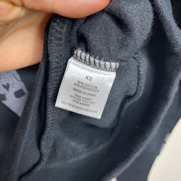 Cozie Black Skull Print Hoodie - Picture 5 of 5